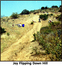 Jay flipping down the hill