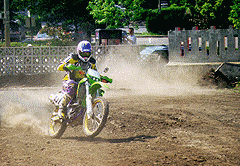 [KLX coming out of a corner]